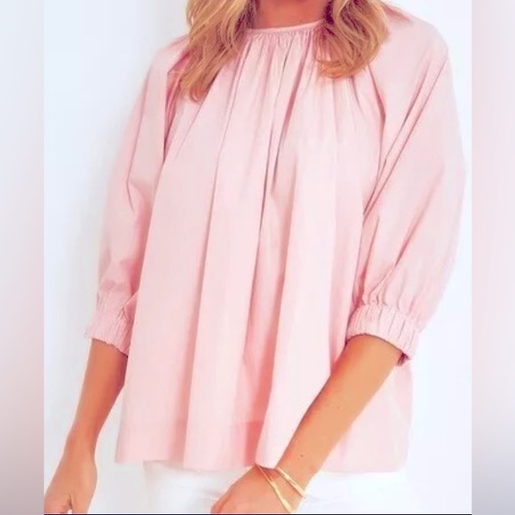 Tuckernuck Tops - Tuckernuck Pomander Place Pink Larissa Oversized Poplin Swing Blouse | XS | NWT